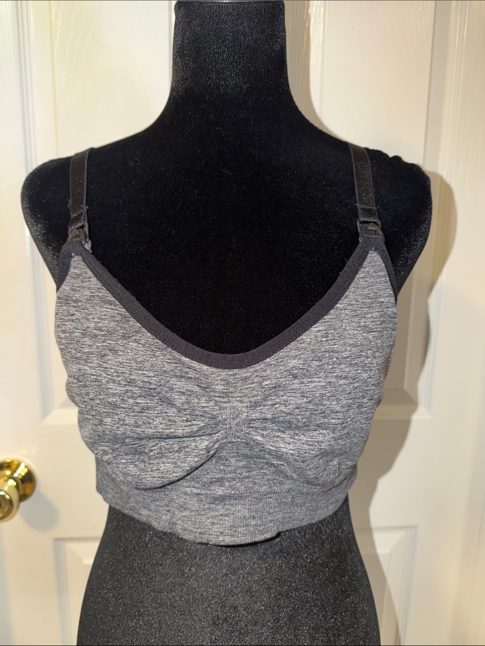 Seamless Heather Gray Nursing & Sleep Bralette
